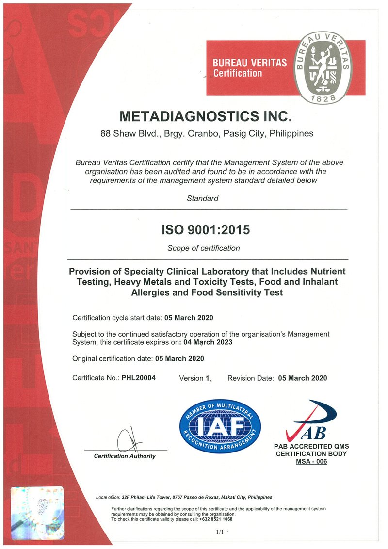 matras gen voor de helft MetaMetrics has received prestigious Bureau Veritas certification -  MetaMetrics Laboratory